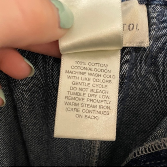 Susan Bristol Blue Jean Denim Maxi Skirt 8 - Picture 6 of 8